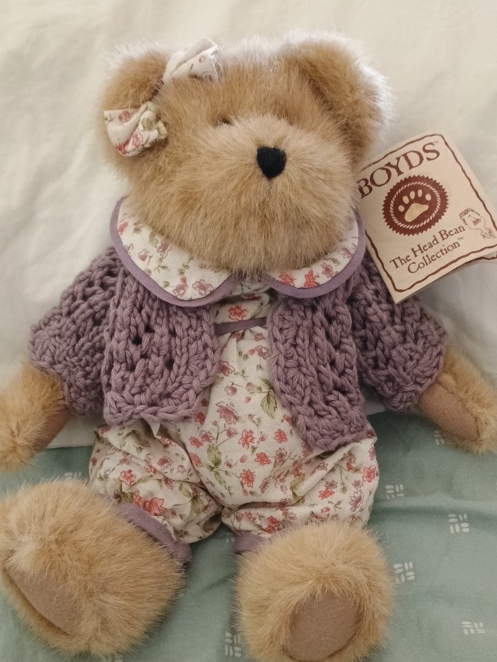 Boyds Bears Lavender LeFleur 904390 Best Dressed Series Vintage Plush With Tags